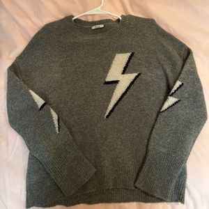 Rails grey lightning bolt sweater